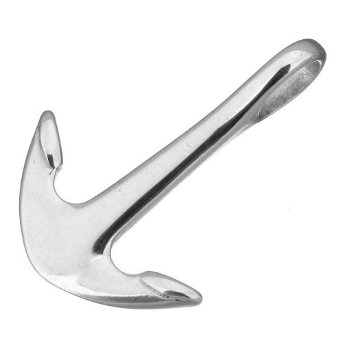 Rostfritt stål Smycken Hängen, ROSTFRITT STÅL, Anchor, plated, nautiska mönster, ursprungliga färgen, 21x28x7mm, Hål:Ca 5x6.5mm, 10PC/Lot, Säljs av Lot