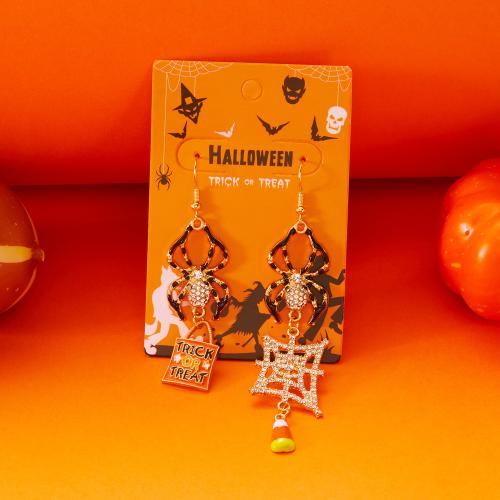 Zinc Alloy Drop Earring plated Halloween Design & for woman & enamel Sold By Pair