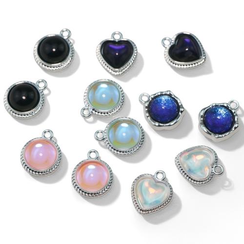 Cats Eye Häng, Zink Alloy, med Cats Eye, plated, DIY, fler färger för val, Säljs av PC