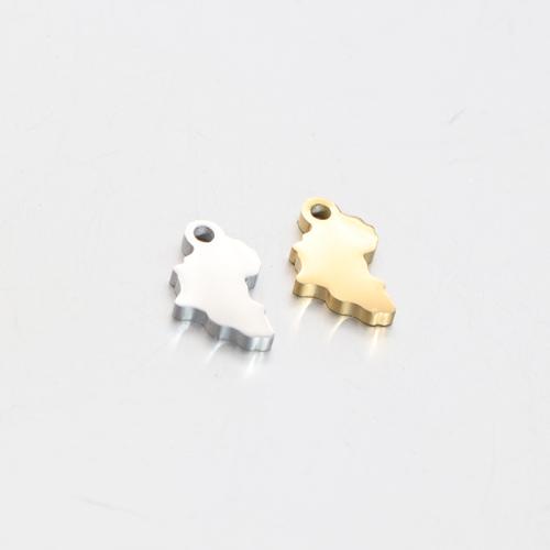 Bijoux pendentifs en acier inoxydable , Acier inoxydable 304, Carte, Placage, DIY, plus de couleurs à choisir, Vendu par PC