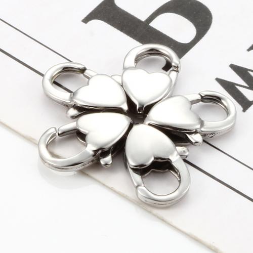 Rostfritt stål hummerjordluckrareomfamningen, 304 rostfritt stål, Hjärta, plated, DIY, fler färger för val, 12mm, Säljs av PC