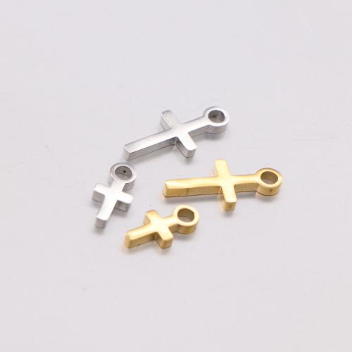 Rostfritt stål Cross Hängen, 304 rostfritt stål, plated, DIY, fler färger för val, Säljs av PC