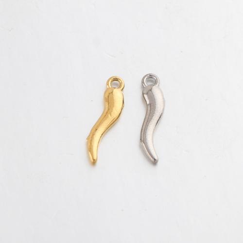 Bijoux pendentifs en acier inoxydable , Acier inoxydable 304, piment, Placage, DIY, plus de couleurs à choisir, Vendu par PC