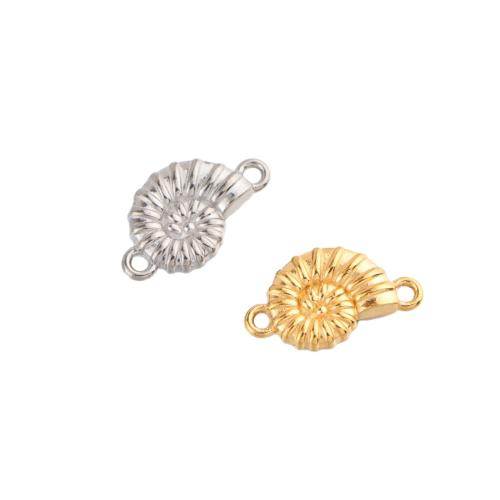 Connecteurs en acier inoxydable, Acier inoxydable 304, conque, Placage, DIY, plus de couleurs à choisir, Vendu par PC