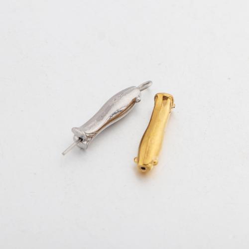 Rostfritt stål pärlor, 304 rostfritt stål, Fisk, plated, DIY, fler färger för val, Säljs av PC