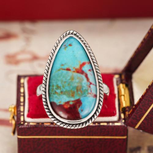 Bague en laiton, Placage, normes différentes pour le choix & pour femme & autocollant époxyde & décalque, Vendu par PC