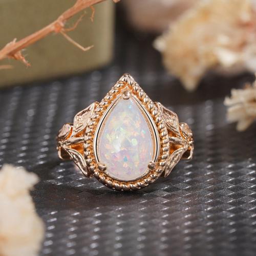 Bague en laiton, avec résine, Placage, bijoux de mode & normes différentes pour le choix & pour femme, Champagne, Vendu par PC