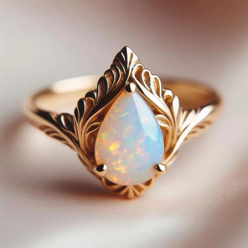 Bague en laiton, avec résine, Placage, bijoux de mode & normes différentes pour le choix & pour femme, Champagne, Vendu par PC