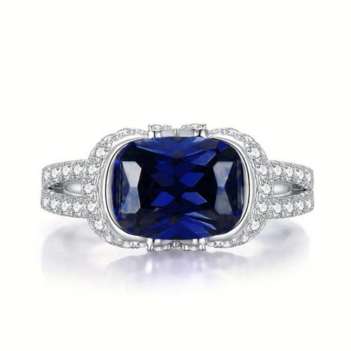 Cubique anneau en laiton Circonia Micro Pave, Placage, normes différentes pour le choix & pavé de micro zircon & pour femme, Vendu par PC