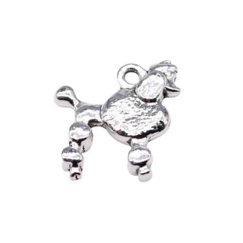 Zink Alloy Animal Hängen, Hund, plated, DIY, fler färger för val, 15x14mm, 20PC/Bag, Säljs av Bag