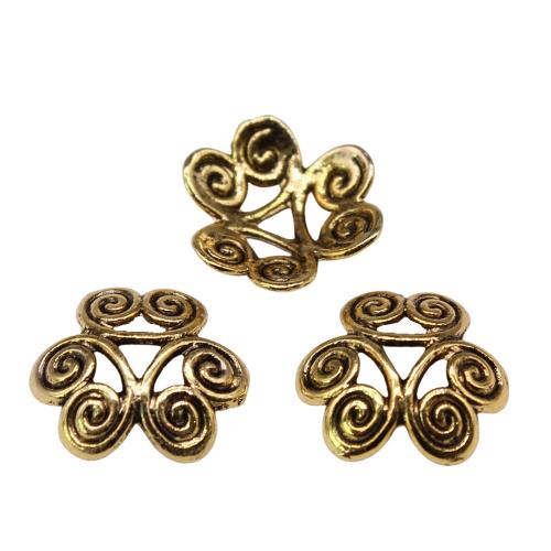 Zink Alloy Bead Cap, Blomma, plated, DIY, fler färger för val, 11x11x3mm, 50PC/Bag, Säljs av Bag