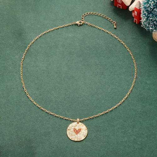 Cubic Zircon Micro Pave Mässing Halsband, plated, mode smycken & micro bana cubic zirconia & för kvinna, gyllene, Säljs av PC