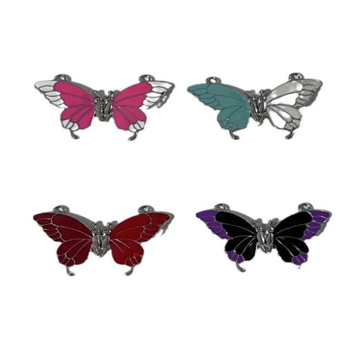 Zink Alloy magnetlås, Fjäril, plated, DIY & emalj, fler färger för val, 44x30mm, Säljs av PC