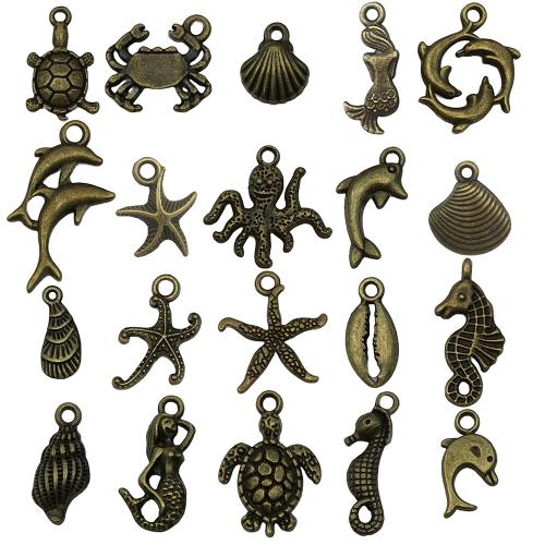 Pendentifs en alliage de zinc, Plaqué de couleur de bronze antique, DIY & styles différents pour le choix, Vendu par PC