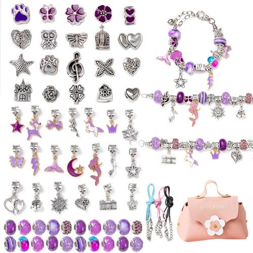 الأطفال ديي سلسلة الخرز مجموعة, سبائك الزنك, مع امبورك, مطلي, للجنسين & مينا, المزيد من الألوان للاختيار, beads length 10-20mm, تباع بواسطة تعيين