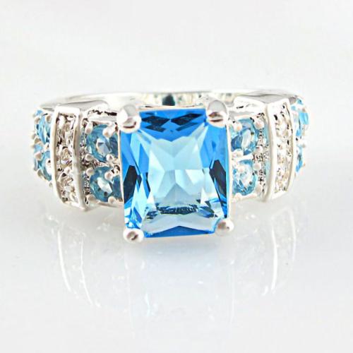 Cubique anneau en laiton Circonia Micro Pave, Placage, normes différentes pour le choix & pavé de micro zircon & pour femme, plus de couleurs à choisir, Vendu par PC