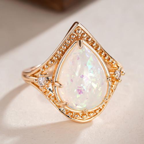 Cubique anneau en laiton Circonia Micro Pave, avec résine, Placage, normes différentes pour le choix & pavé de micro zircon & pour femme & creux, Vendu par PC