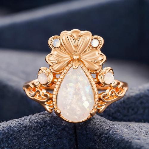 Bague en laiton, avec résine, Placage, bijoux de mode & normes différentes pour le choix & pour femme, Vendu par PC