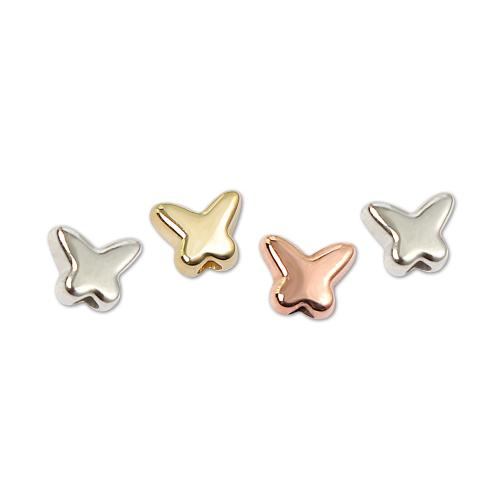 Poměděný plastové korálky, Motýl, DIY, více barev na výběr, 100PC/Bag, Prodáno By Bag