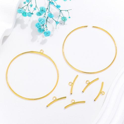 Zink Alloy hängande komponent, 18K guldpläterad, DIY & olika storlek för val, 20Satser/Bag, Säljs av Bag