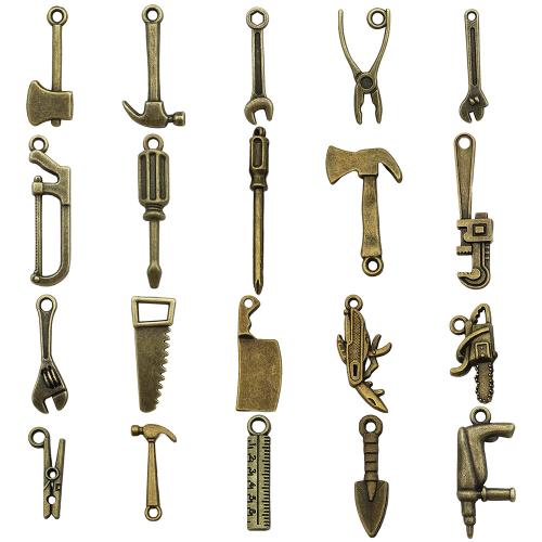 Zink Alloy Verktygs Hängen, antik brons färg klädd, DIY & olika stilar för val, Säljs av PC