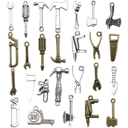 Zink Alloy Verktygs Hängen, plated, DIY & olika stilar för val, Säljs av PC