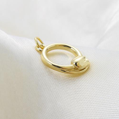 Bijoux pendentifs en laiton, Placage, DIY, doré, protéger l'environnement, sans nickel, plomb et cadmium, 17.50x12.70x3.40mm, Vendu par PC