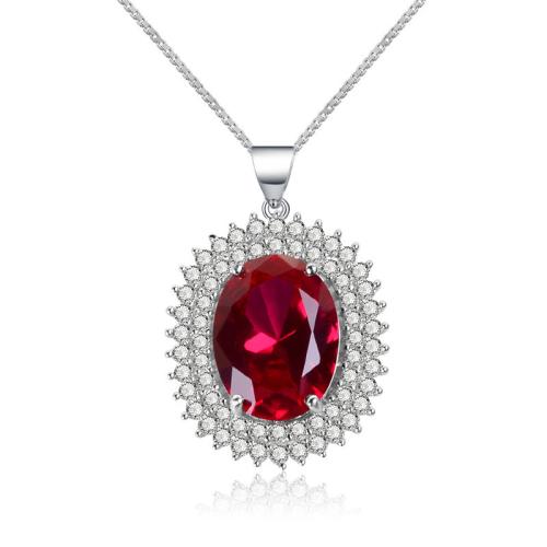 Cubic Zircon Micro Pave Mässing Halsband, plated, mode smycken & micro bana cubic zirconia & för kvinna, Längd Ca 45 cm, Säljs av PC