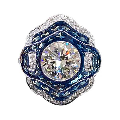 Krychlový Circonia Micro vydláždit mosazný prsten, Mosaz, různé velikosti pro výběr & micro vydláždit kubické zirkony & pro ženy & smalt, Prodáno By PC