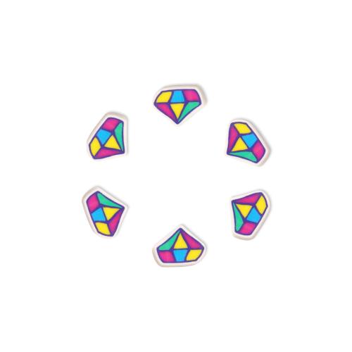 Polymerové hliněné mušlí, Polymer Clay, Diamant, DIY, smíšené barvy, 1000PC/Bag, Prodáno By Bag