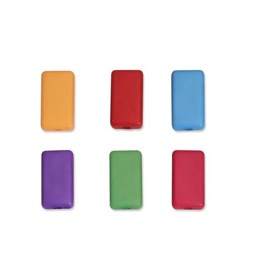 Solid Color Akrylpärlor, Akryl, DIY, blandade färger, 100PC/Bag, Säljs av Bag