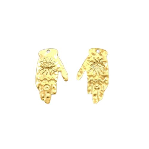 Rostfritt stål Smycken Hängen, 304 rostfritt stål, med Plast Pearl, guldfärg pläterade, DIY, fler färger för val, 20PC/Bag, Säljs av Bag