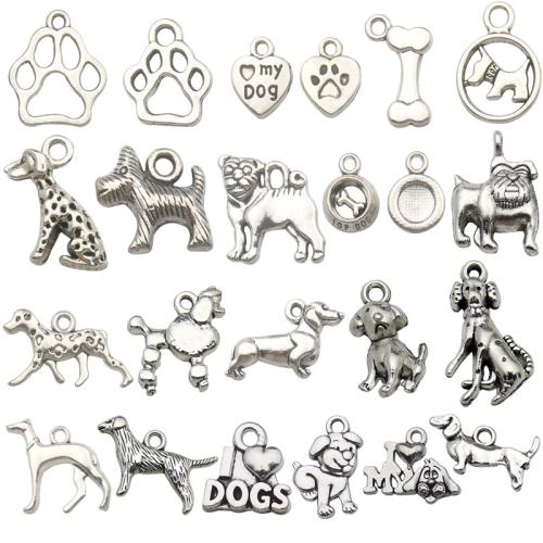 Zink Alloy Animal Hängen, Hund, antik silver pläterad, DIY & olika stilar för val, Säljs av PC