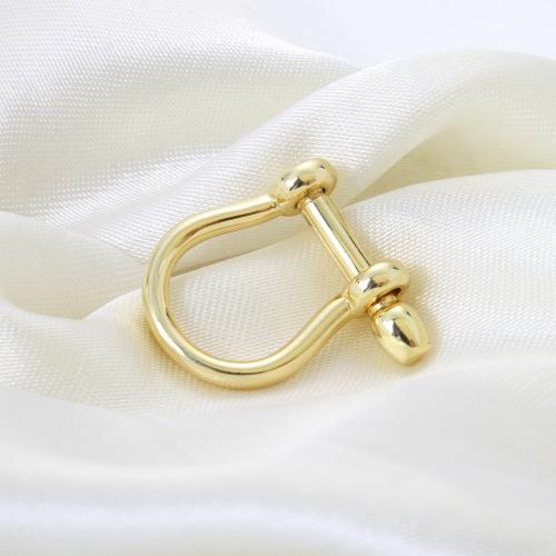 Bijoux pendentifs en laiton, Sabot de cheval, Placage, DIY, doré, protéger l'environnement, sans nickel, plomb et cadmium, 23.40x24.50x7.50mm, Vendu par PC