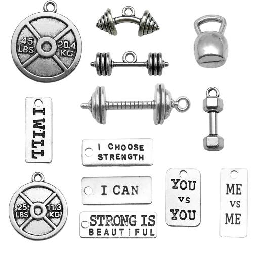 Zink Alloy Halsband, antik silver pläterad, DIY & olika stilar för val, Säljs av PC