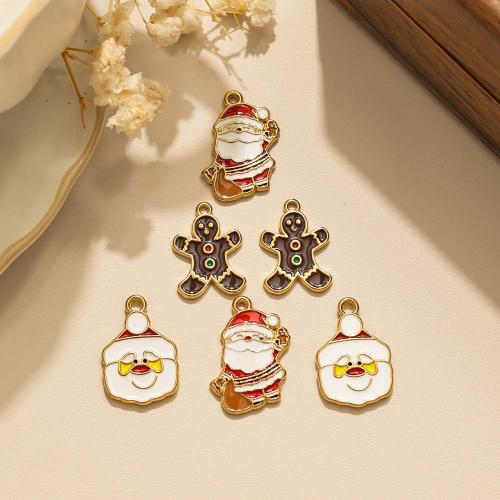 Rostfritt stål Smycken Hängen, 304 rostfritt stål, plated, Jul Design & DIY & emalj, fler färger för val, 10PC/Bag, Säljs av Bag