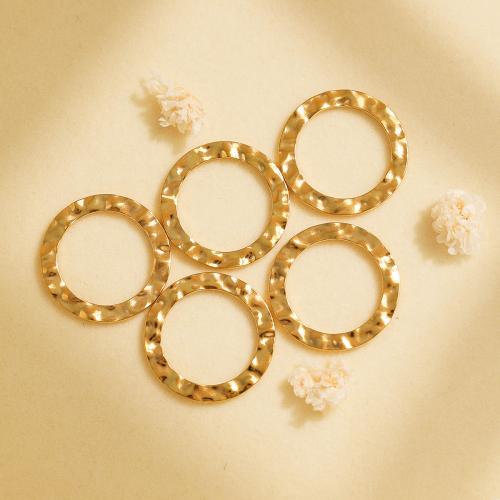 Rostfritt stål Länka ring, 304 rostfritt stål, guldfärg pläterade, DIY, gyllene, 10PC/Bag, Säljs av Bag