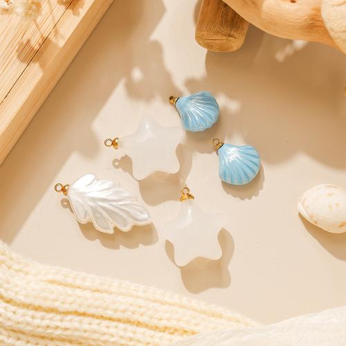 Akryl Häng, 304 rostfritt stål, med Akryl, guldfärg pläterade, DIY, fler färger för val, 10PC/Bag, Säljs av Bag