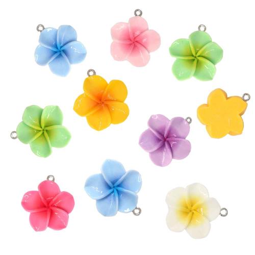 Harts Pendant, med 304 rostfritt stål, Blomma, plated, DIY, fler färger för val, 100PC/Bag, Säljs av Bag