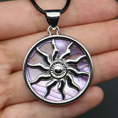 Shell Halsband, med PU & Zink Alloy, Blomma, plated, mode smycken & Unisex, fler färger för val, Längd Ca 19 inch, Säljs av PC