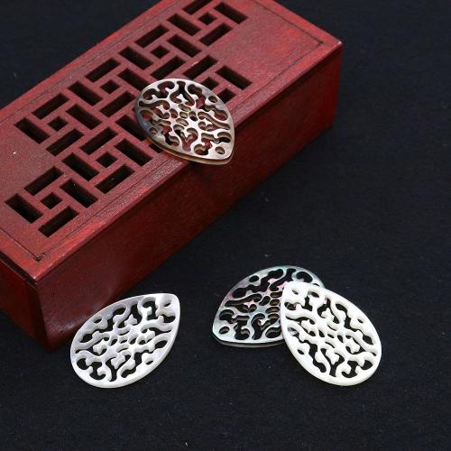 Shell Halsband, Dropp, Sned, DIY & ihålig, fler färger för val, 30x20mm, Säljs av PC