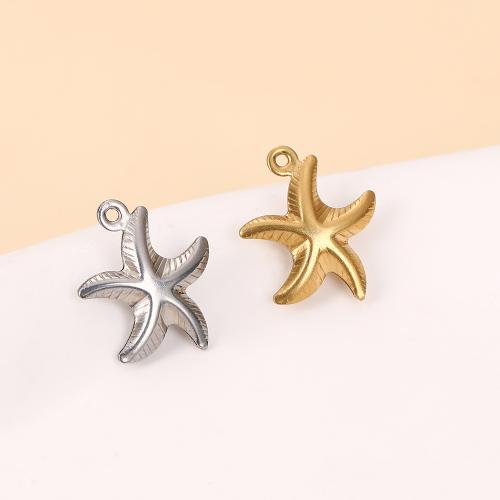 Nerezová ocel zvířat Přívěsky, 304 Stainless Steel, Hvězdice, DIY, více barev na výběr, Prodáno By PC