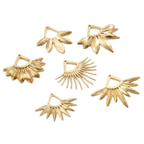 Rostfritt stål Smycken Hängen, 304 rostfritt stål, Geometriskt mönster, guldfärg pläterade, DIY & olika stilar för val, Säljs av PC