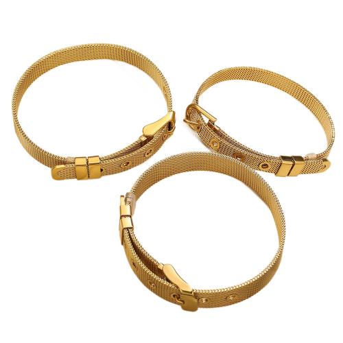 Bijoux bracelet en acier inoxydable, Acier inoxydable 304, Placage, unisexe & réglable, plus de couleurs à choisir, Longueur Environ 7.9 pouce, Vendu par PC