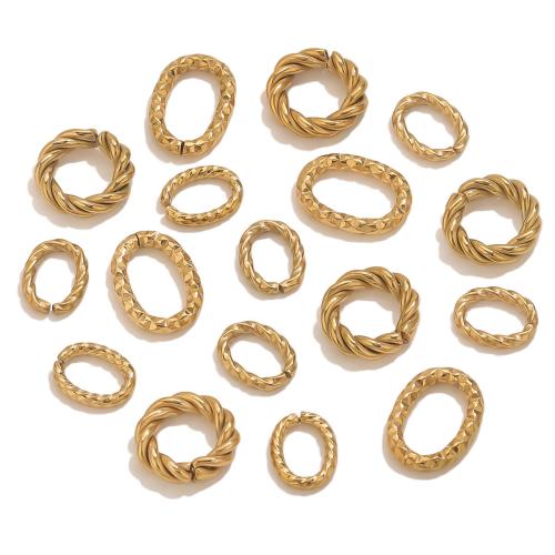 Nerezová ocel Uzavřený kruh, 304 Stainless Steel, DIY & různé styly pro výběr, 20PC/Bag, Prodáno By Bag