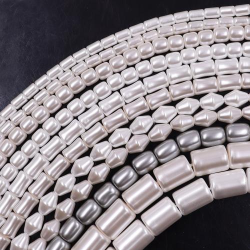 Perles de nacre en verre, perle de verre, Placage de couleur d'or, DIY, plus de couleurs à choisir, 4-14mm, Vendu par 38 cm brin