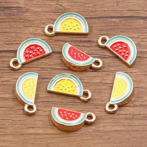 Zinc Alloy Enamel Pendants Fruit plated DIY Sold By Bag