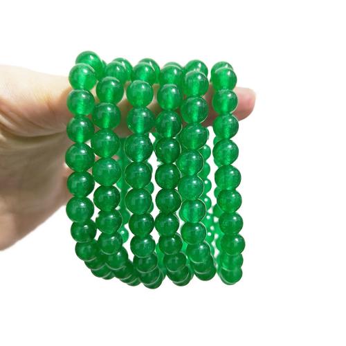 Bracelets de pierres précieuses, Calcédoine verte, bijoux de mode, vert, Longueur 21 cm, Vendu par PC