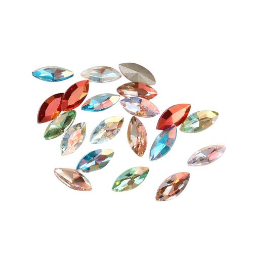 3D spikar konst Tryck, Geometriskt mönster, plated, DIY, fler färger för val, 15x7mm, 50PC/Bag, Säljs av Bag