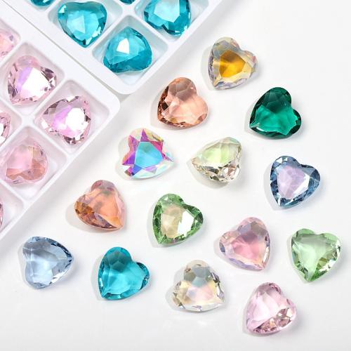 3D spikar konst Tryck, Glas, Hjärta, DIY, fler färger för val, 12mm, Säljs av PC